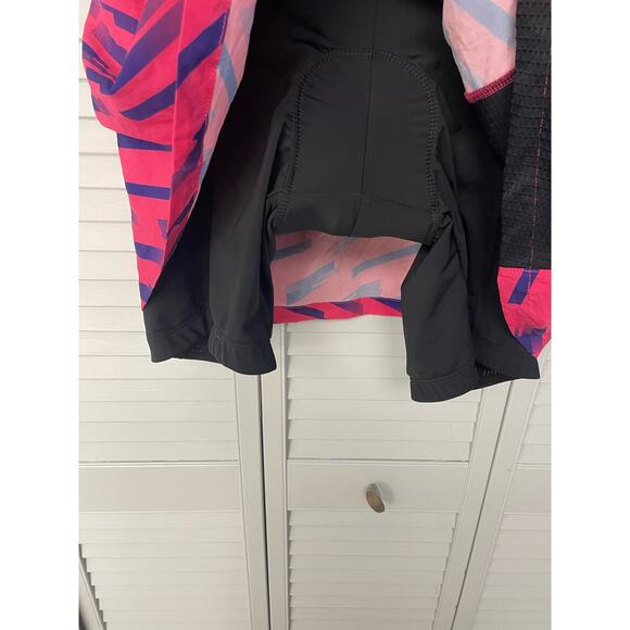 Beroy pink purple drawstring pull on cycling skort padded seat women's size XL - Picture 7 of 8